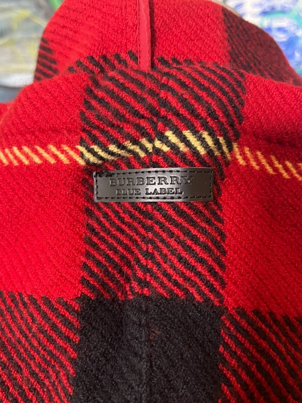 Burberry Hooded Tartan Wool Cape + Garment Bag - Picture 8 of 13